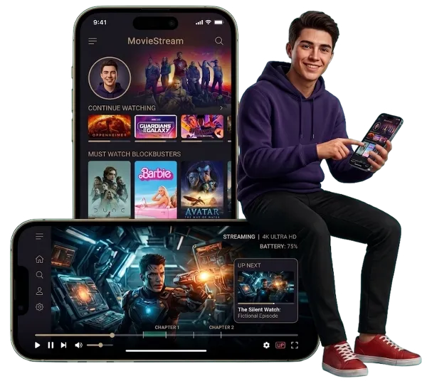 Live Streaming App Mockup