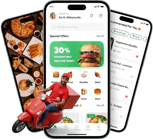 Food Delivery App Mockup