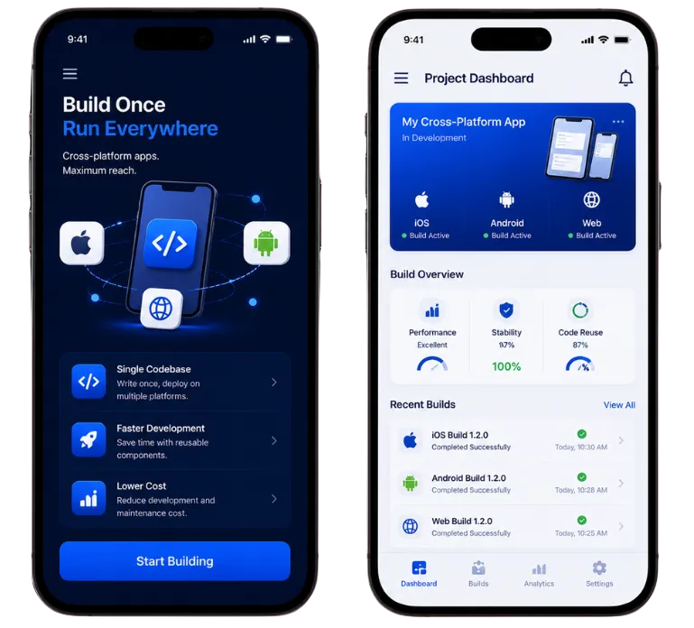 Cross-Platform App Security Dashboard Mockup